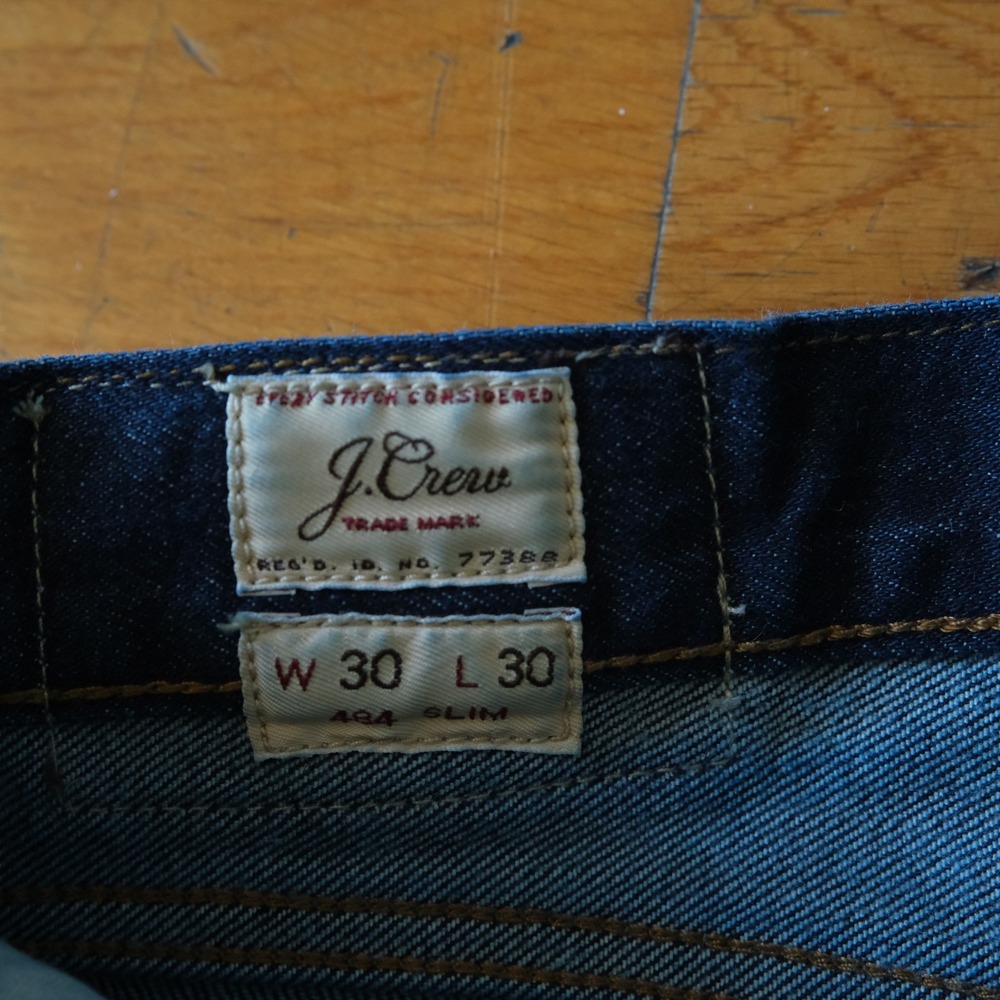 J.Crew 484 Slim Fit Jeans Dark Indigo Blue Denim Fits 32x29 Casual Classic - Picture 3 of 9